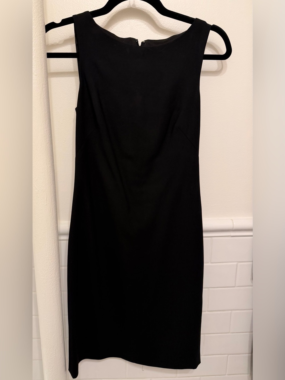 Theory Wool Black Sheath Dress (00)
